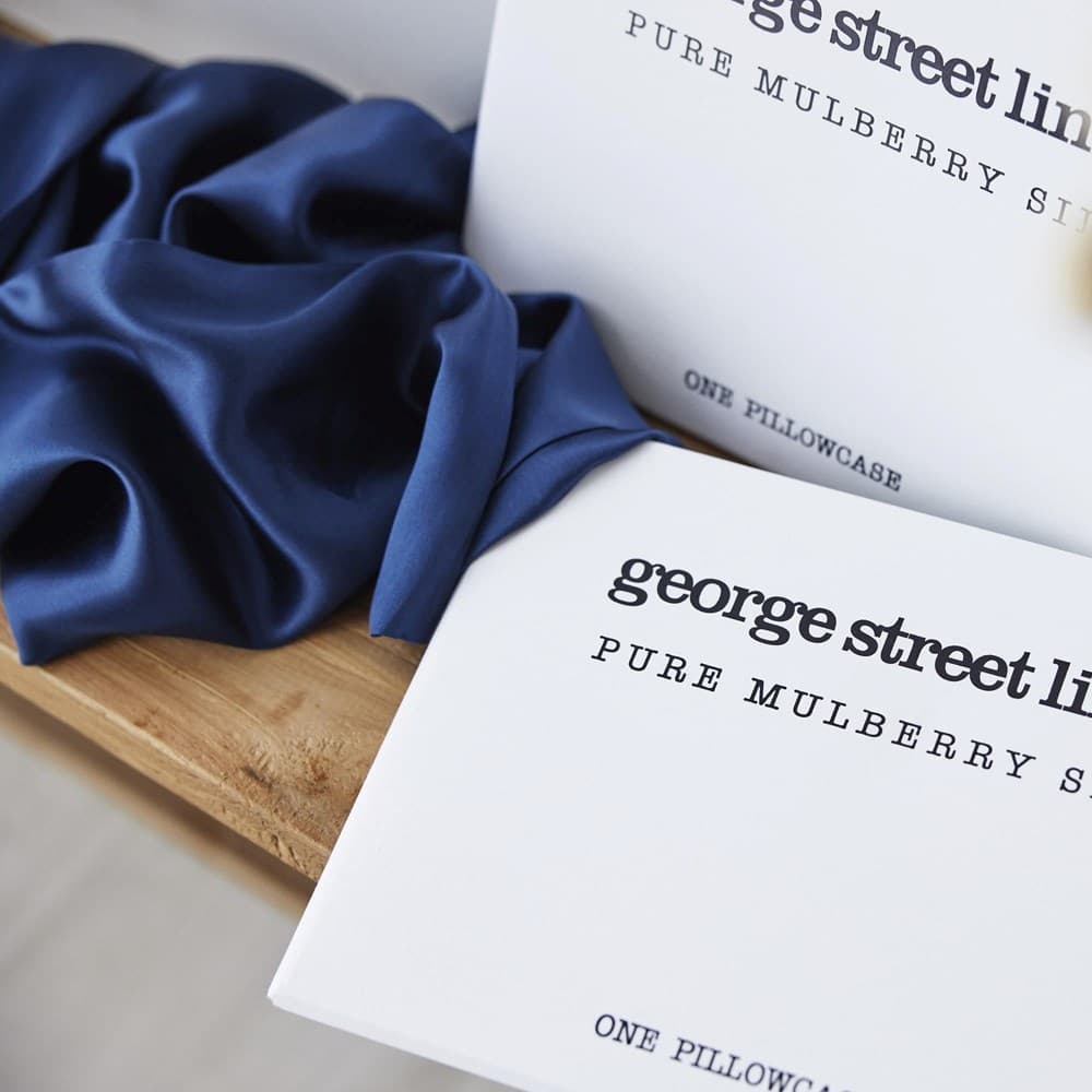 Mulberry Silk Pillowcase. From $89.95. Available at George Street Linen