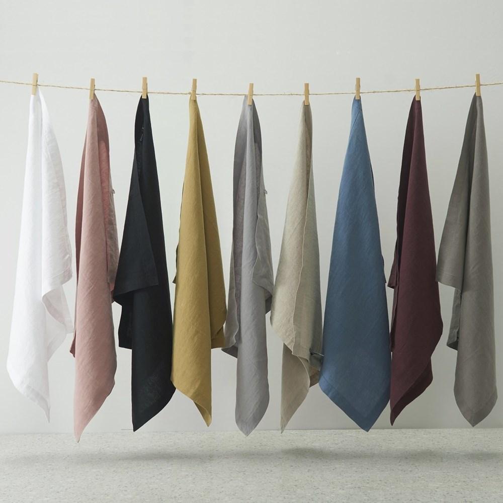 Pure Linen Tea Towel. From $59.99. Available at George Street Linen