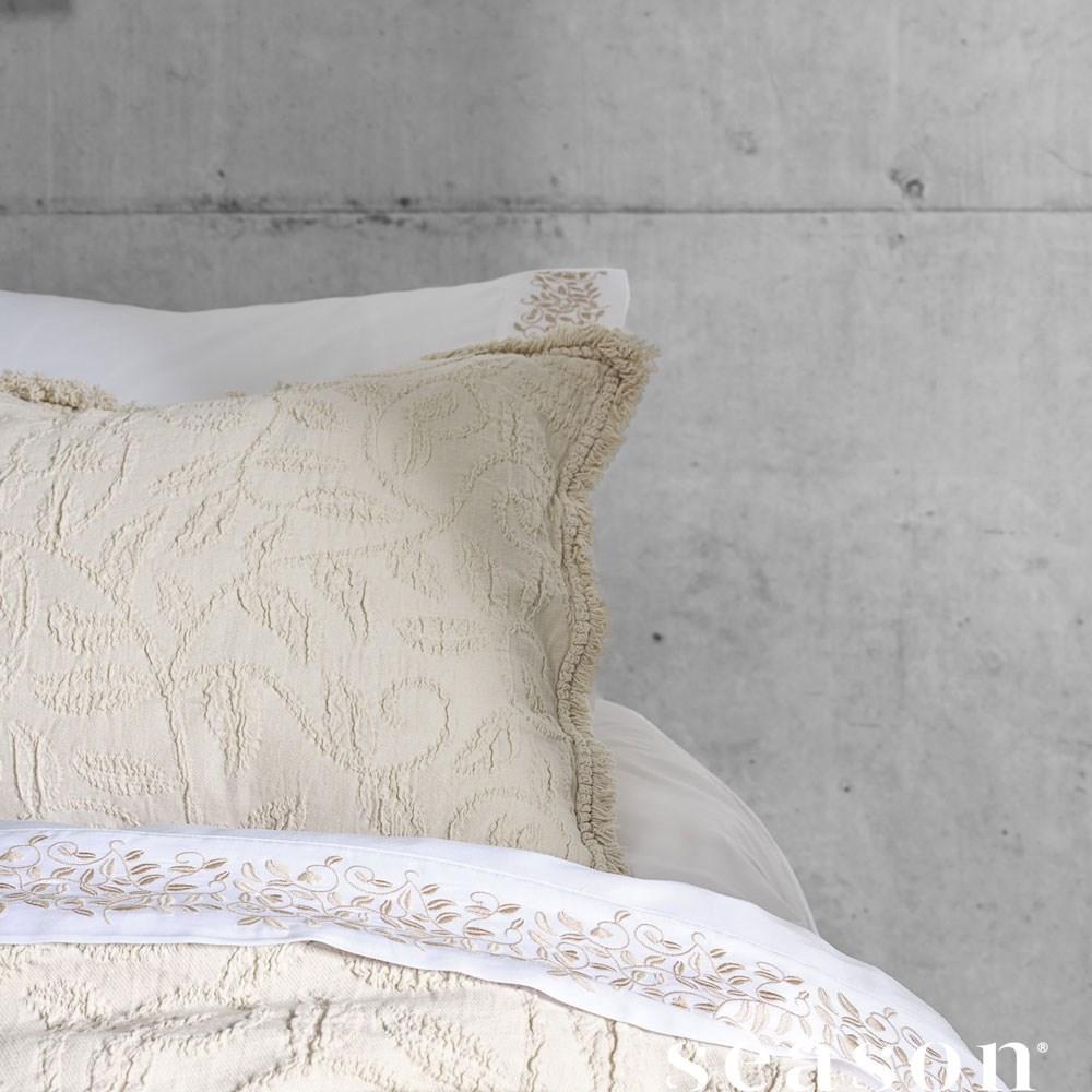 Butirir Cotton Jacquard Pillowcase. From $89.00. Available at George Street Linen