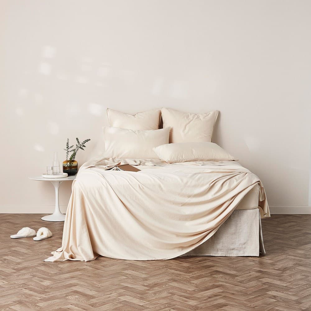 Soft Washed Cotton Sheet Set. From $199.95. Available at George Street Linen