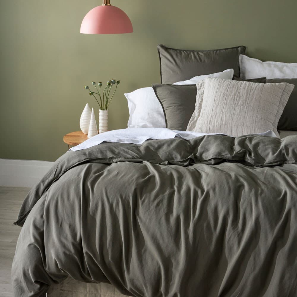 Bamboo Linen Duvet Cover Set. From $199.00. Available at George Street Linen