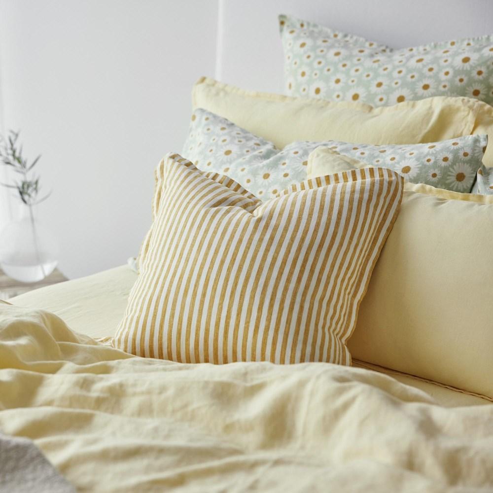 Linen Stripes cushion cover. From $89.00. Available at George Street Linen