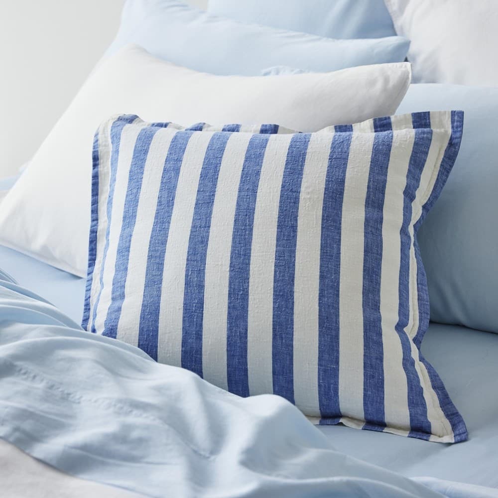 Linen Stripes Cushion Cover. From $89.00. Available at George Street Linen