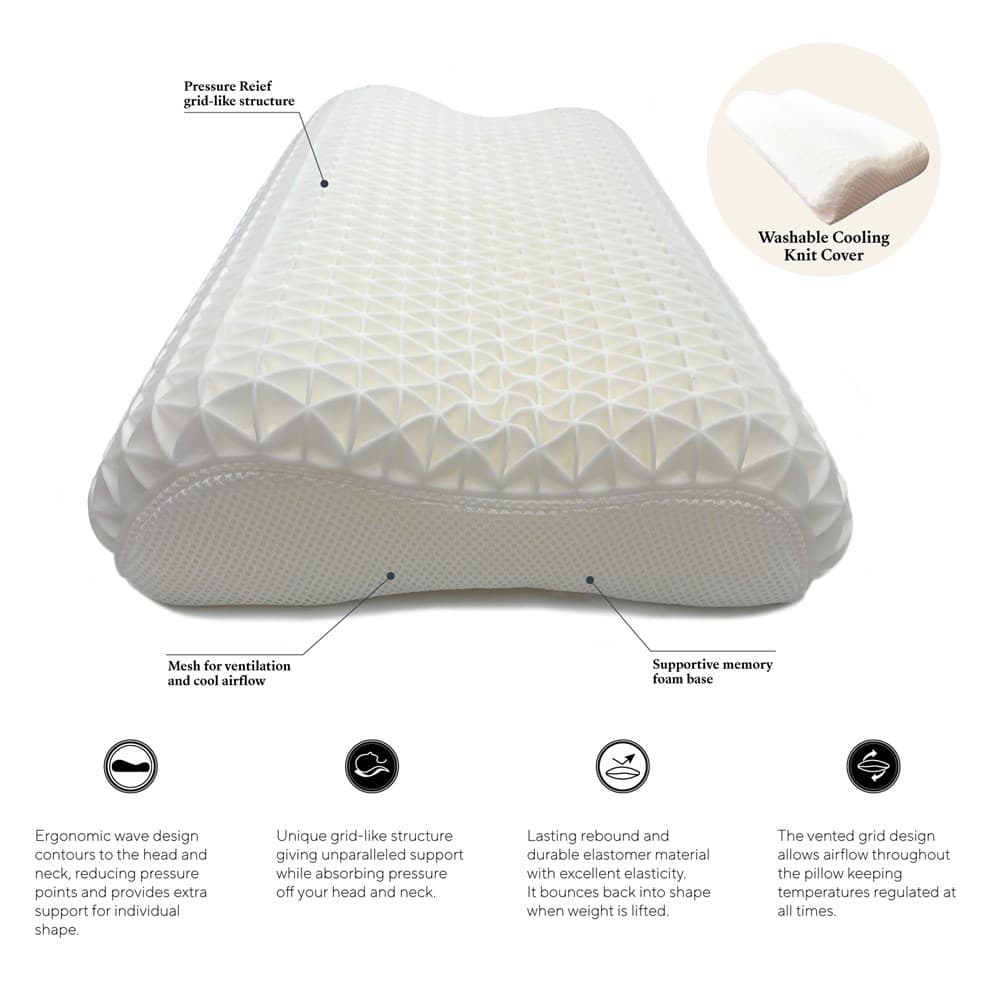 Ergonomic Pillow. From $249.00. Available at George Street Linen